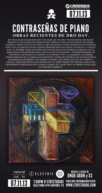 Flyer de Contraseñas de piano