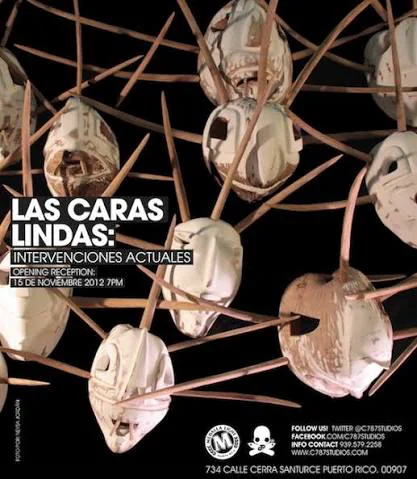 Flyer de Las caras lindas: Intervenciones actuales